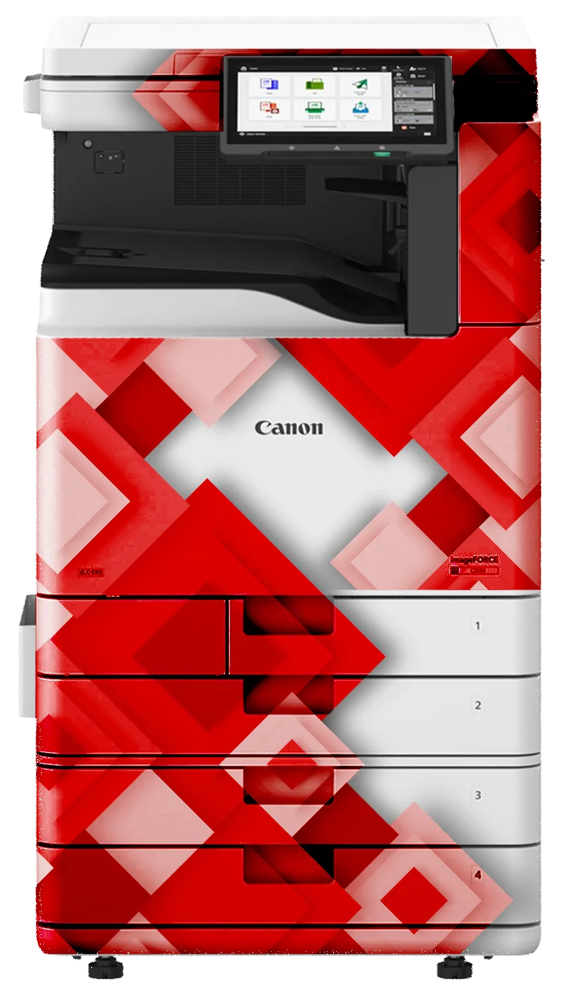 Canon imageFORCE C3150 rombusz dizájnnal fóliázva