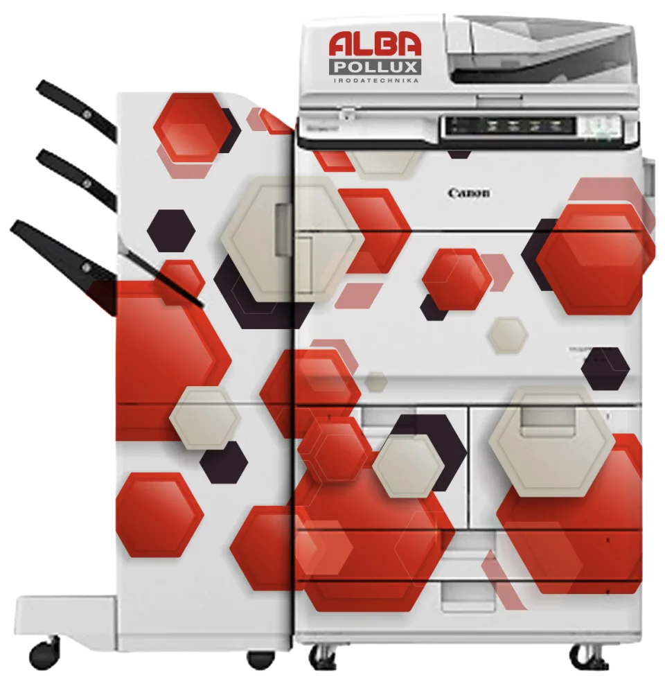 Canon imageRUNNER ADVANCE 6555i hexagon dizájnnal fóliázva