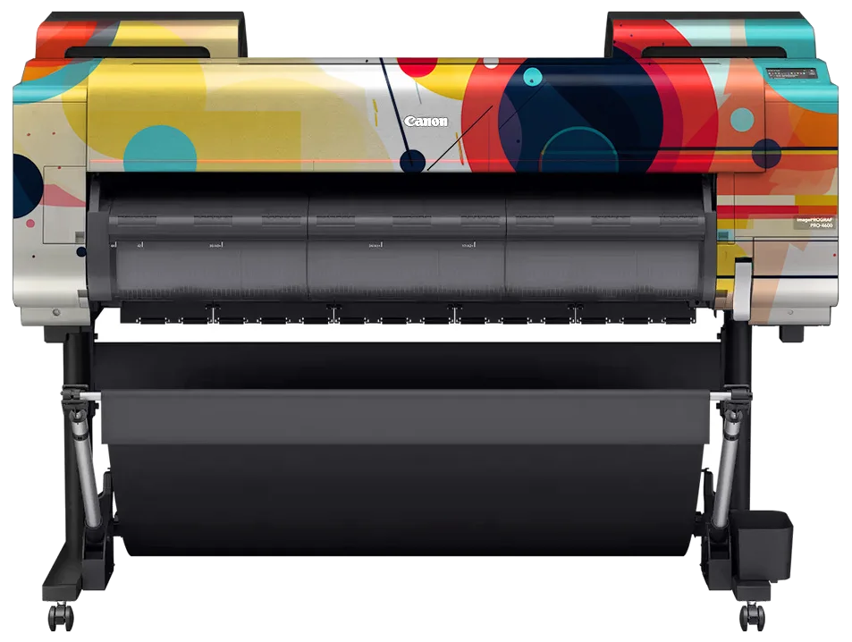 Canon imagePROGRAF PRO-4600 körök dizájnnal fóliázva